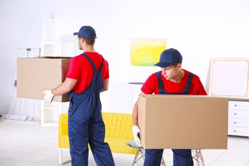 Staff member checking safety procedures inside a storage facility