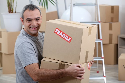 Organised office storage cabinets in Homerton workplace