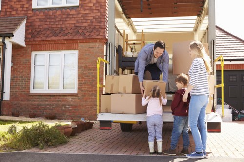 Fragile household items carefully wrapped by packing services in Homerton