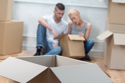 Secure document storage facility in Homerton with organized archive boxes