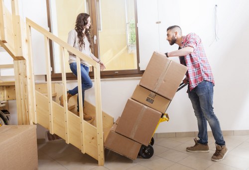 Careful loading of furniture for small removals in Homerton
